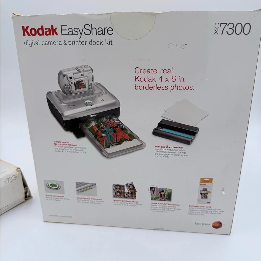 Kodak EasyShare CX7300 Digital Camera + Printer Dock Bundle READ